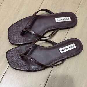 Steve Madden Dark Brown Women's Sandals